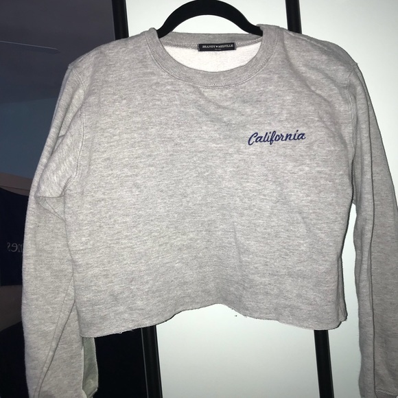 Brandy Melville Sweaters - BRANDY MELVILLE cropped sweatshirt